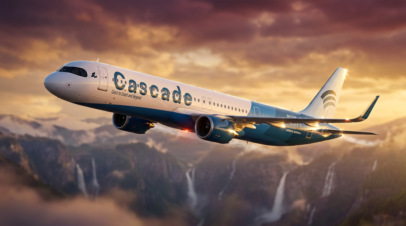 An Atlantic Airways aircraft in flight